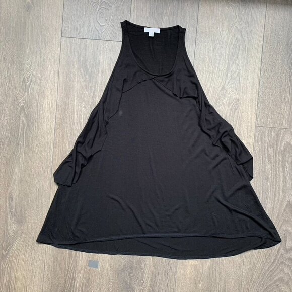 Aritzia Wilfred Tank Top Tiered Ruffle detail Sleeveless Rayon Black Size XS - Picture 13 of 15